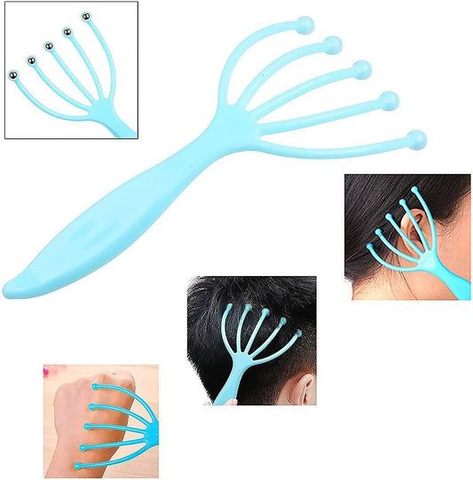 Scalp Massager, Head Massager, Portable Hand Held Head Massager for Deep Relaxation & Stress Reduction, Pack of 2- (Random Colour)