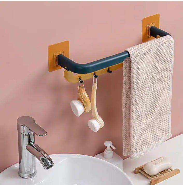 Multifunctional Folding Towel Shelf